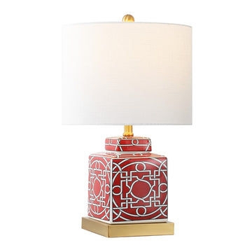 Catherine 22" Ceramic/Metal Ginger Jar LED Table Lamp - JONATHAN Y